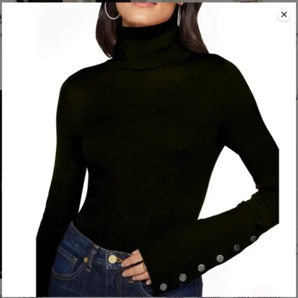 Ramy Brook Black Kathy Merino Wool Cashmere Sweater Size Extra Small - Picture 2 of 5